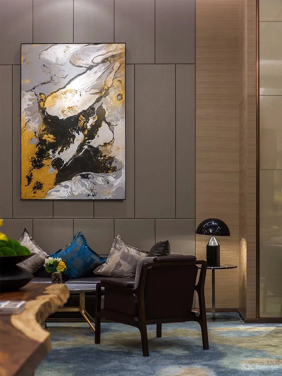 【觉度设计】1300平方米营销中心 | 冷抽象中的感性空间!