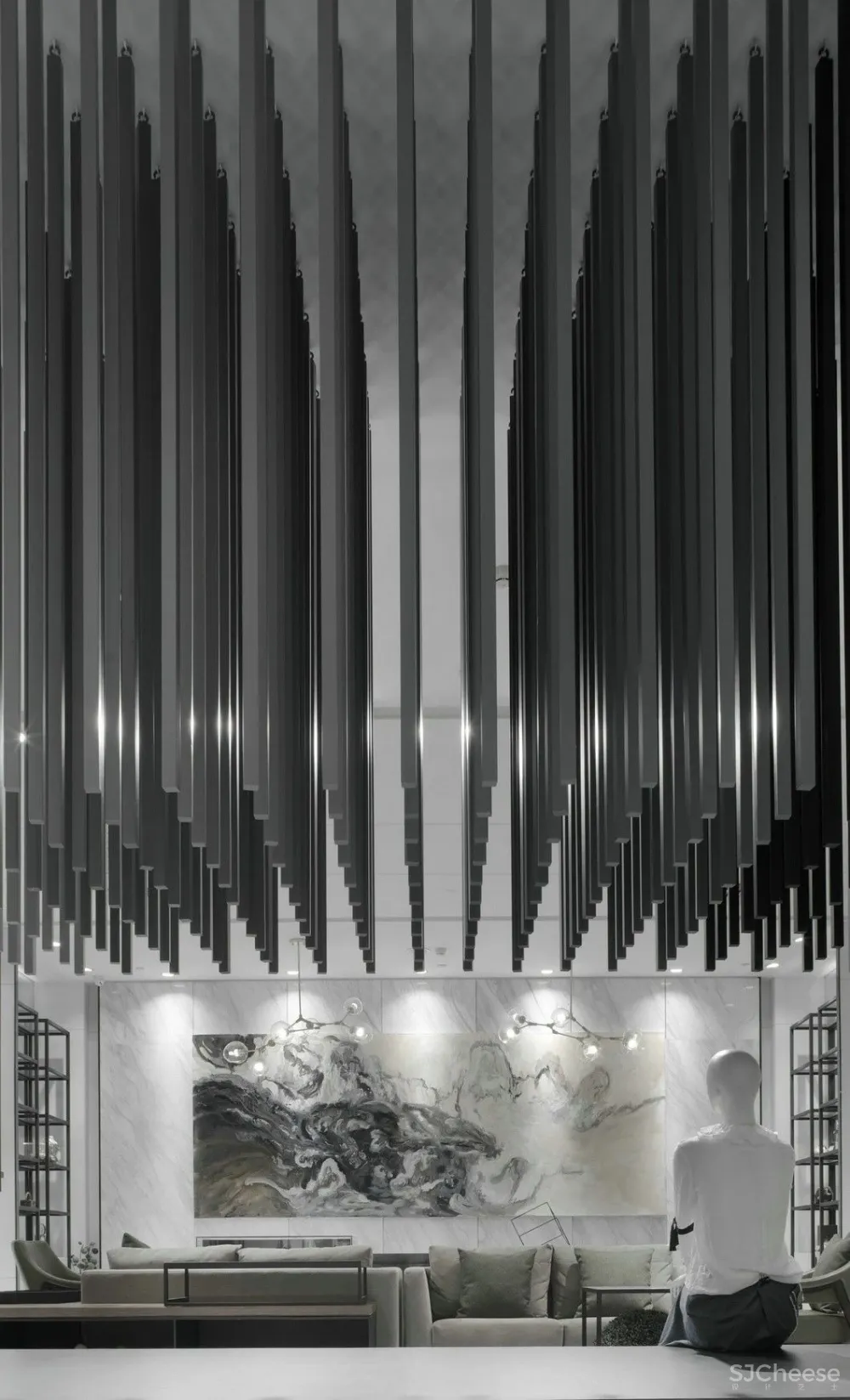 高级灰打造的商业空间,震撼灵魂的美