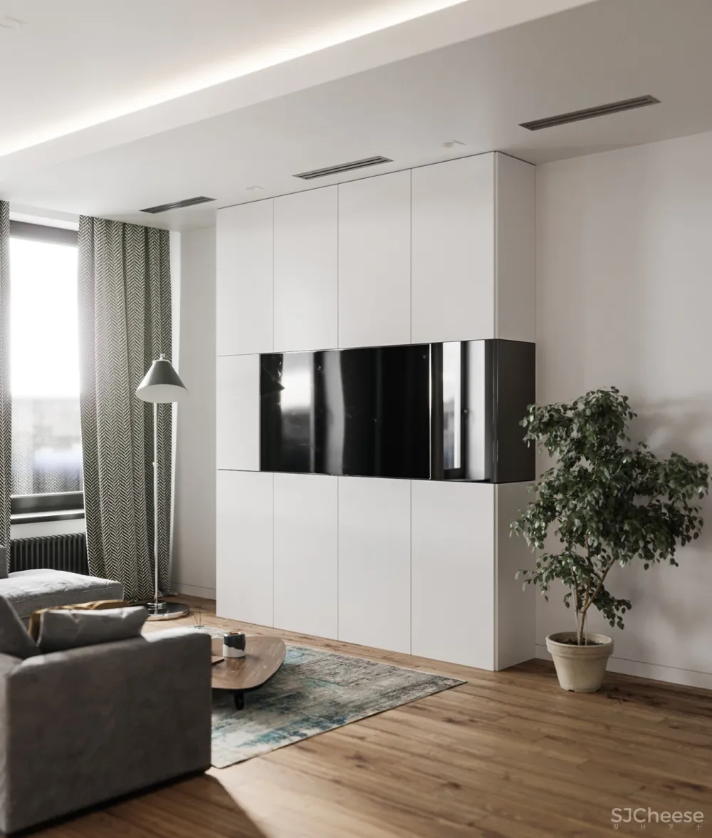 “灰度”简约风格公寓 Vizline Studio