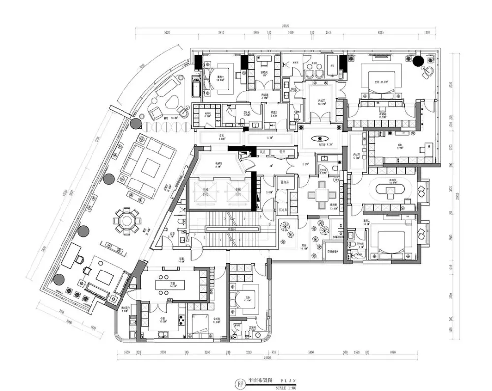 【爱特大观新作】 580㎡超大江景房，独享喧嚣城市中的醉美之境！