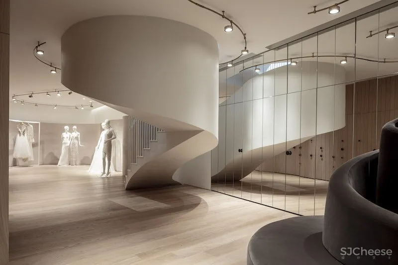 baranowitz & goldberg为特拉维夫的婚纱精品店打造了柔和的曲线 首