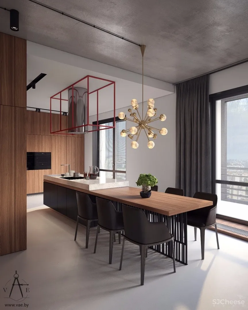 124㎡明斯克暖色调公寓 | VAE设计