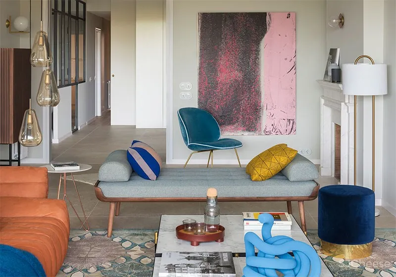 复古与未来，巴塞罗那混搭风时尚公寓