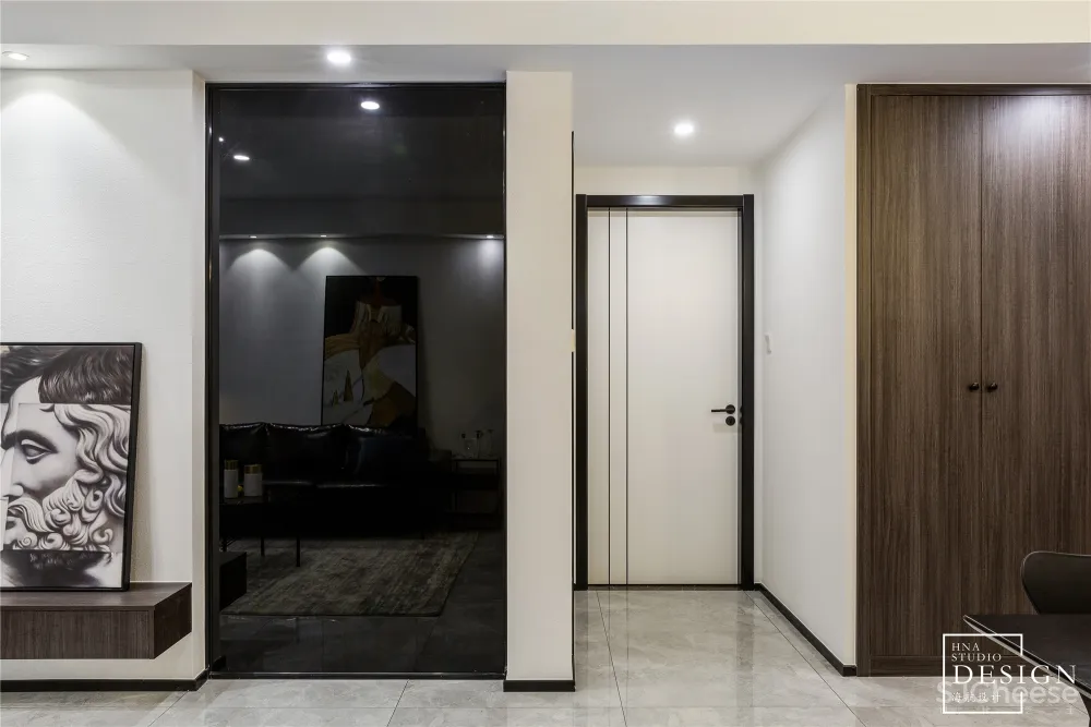 黑白交织奏乐，谱写单身自主的生活空间 海航设计