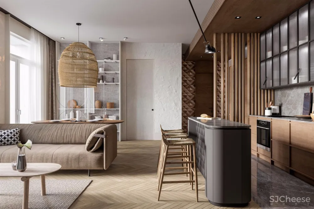 75㎡莫斯科轻松度假风住宅 | ze workroom