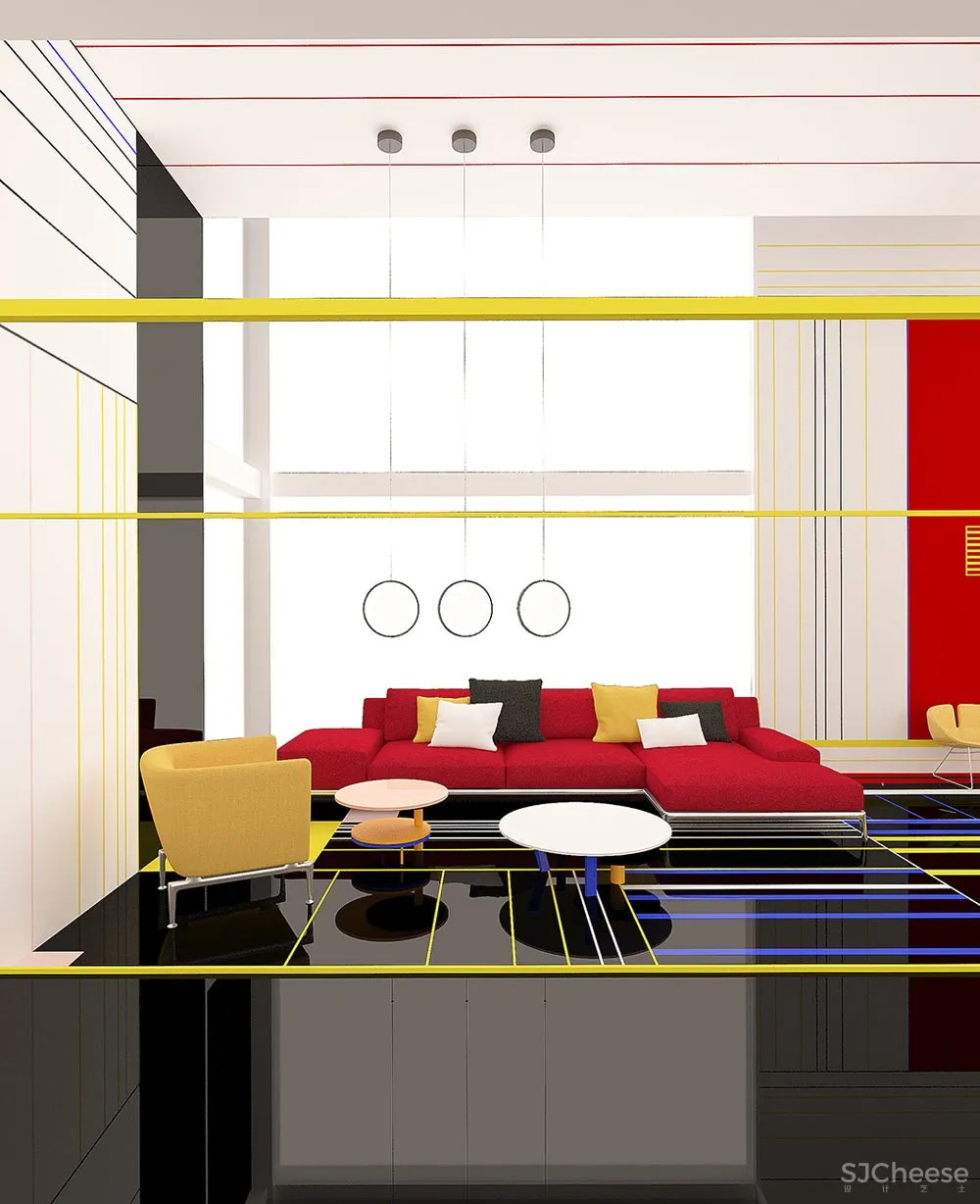 首发 | Brani & Desi：创造蒙德里安线条的三维空间 首