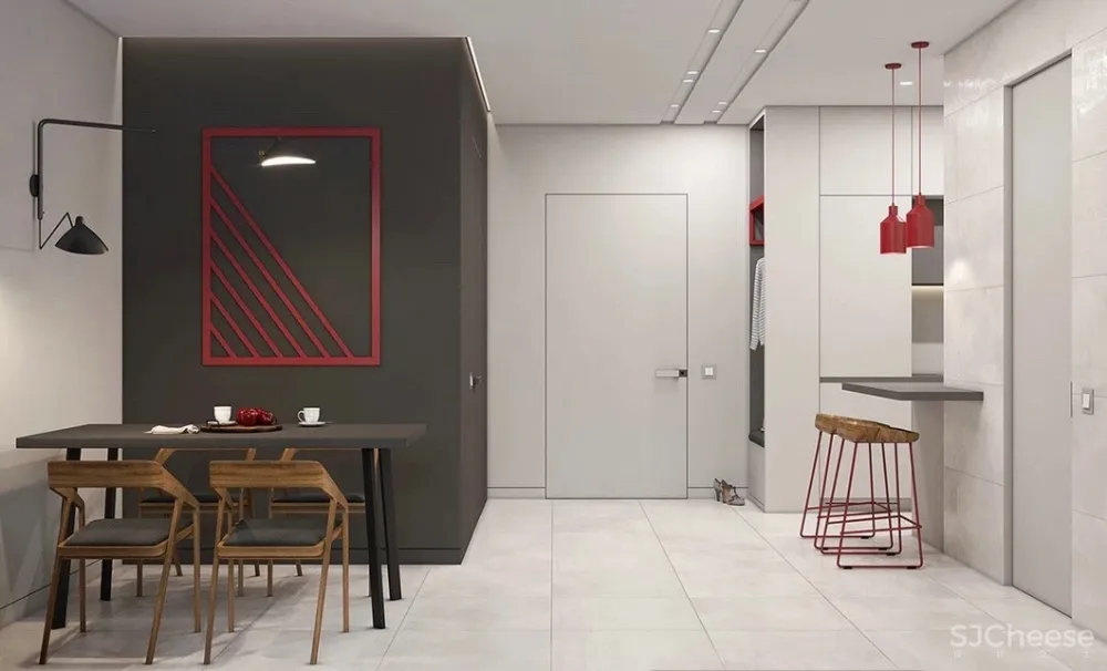 高级灰+红色,彰显个性的豪奢风范!