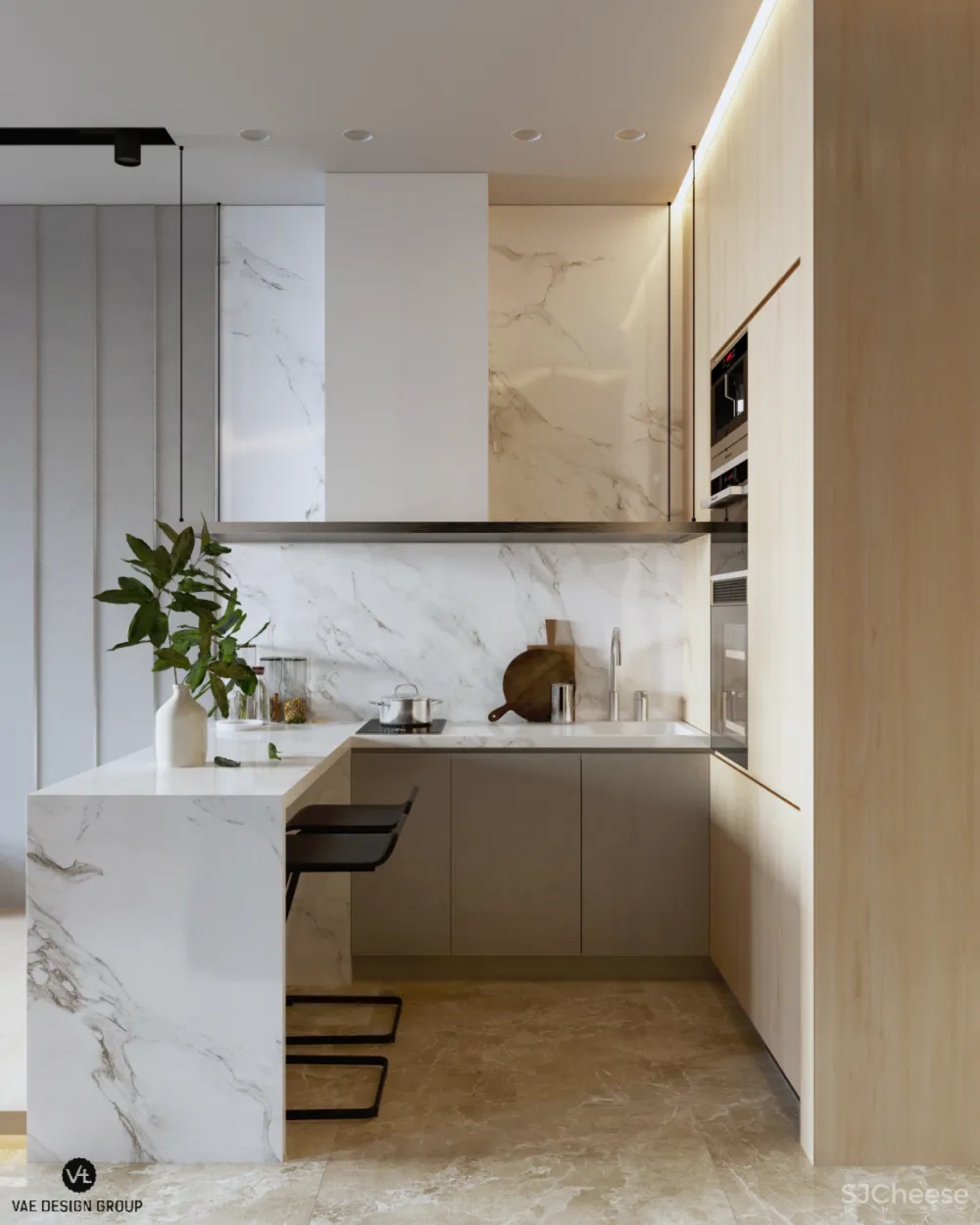 秘密立方体，57m²巴统简约公寓 | Eugene Varkovich