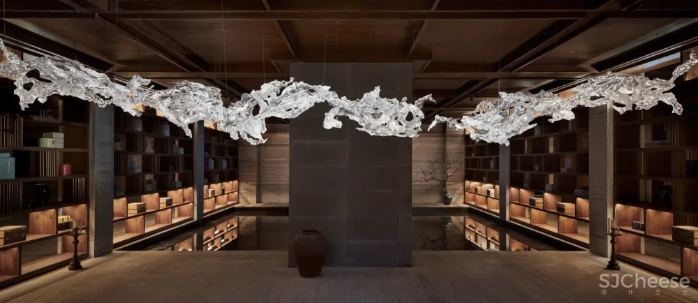 竹窗闻水月浮动｜涞澳新作 苏州世茂铜雀台售楼处 首