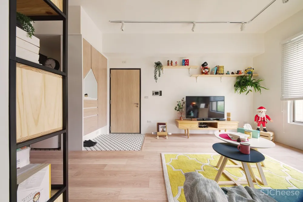 A Lentil Design | 大胆的色彩组合家装公寓