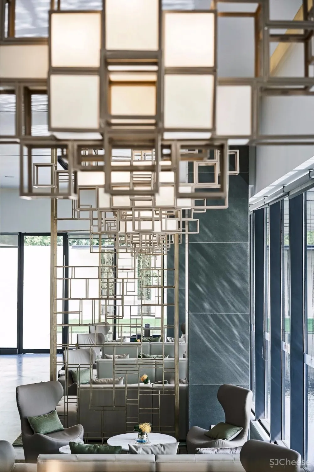 融汇中西的当代美学设计售楼中心设计方案&高清摄影 首