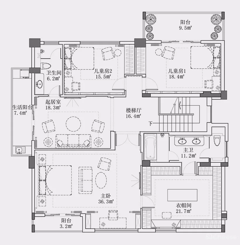 550㎡私宅设计 | 简单、纯粹、干净，演绎极致的生活格调 首