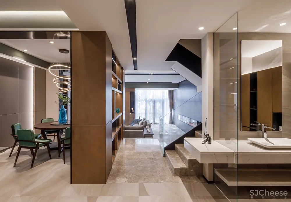 光影·Blues——350㎡南京颐和南园联排别墅