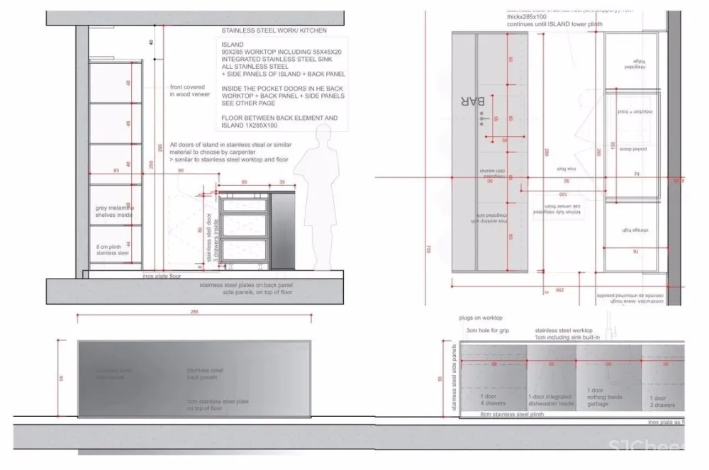 110㎡ 一室两厅，厨房、客厅还能这样设计