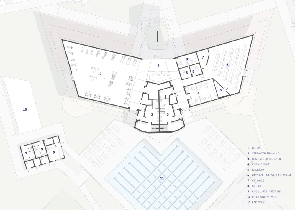 佛罗里达理工大学学生活动中心 / Straughn Trout Architects