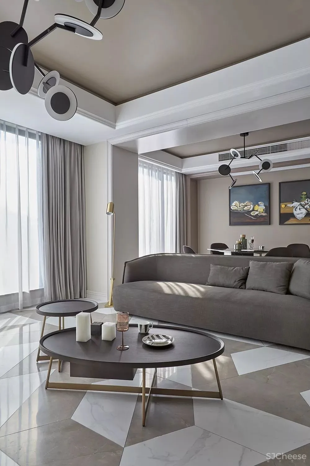 【叶永志新作】360㎡ 现代轻奢文艺家装设计方案 首