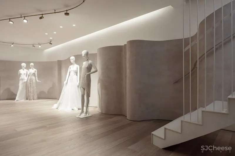 baranowitz & goldberg为特拉维夫的婚纱精品店打造了柔和的曲线 首