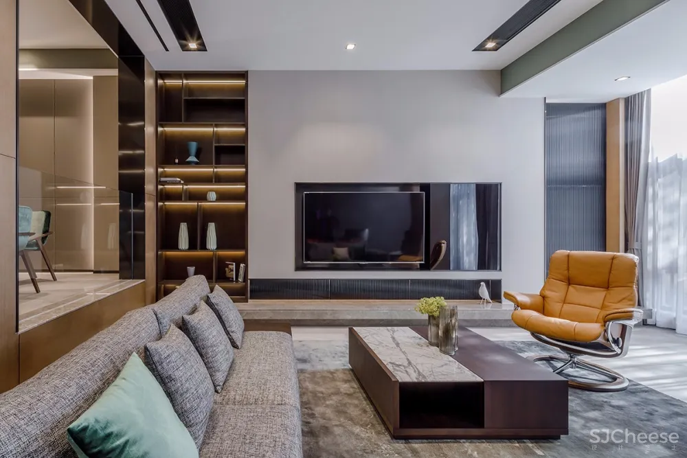 光影·Blues——350㎡南京颐和南园联排别墅