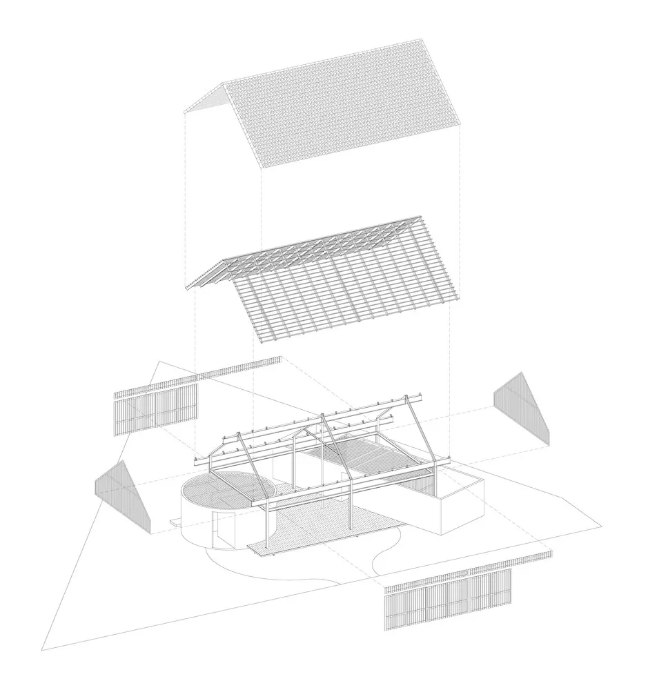 rear studio + AHO design studio | 柬埔寨YT House