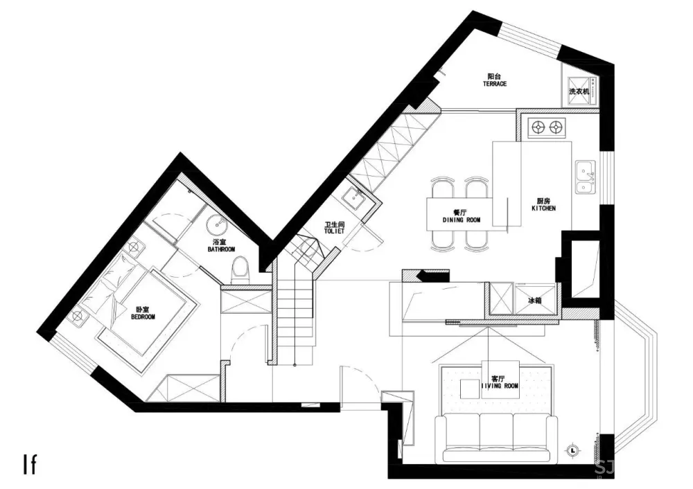 新作 | 135m² 怪异阁楼,创意爆改为画廊式的舒适三层 首