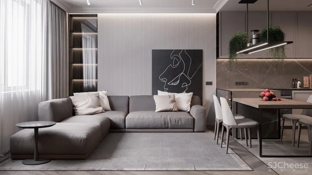 130 ㎡ 的四口之家，感受去繁化简之美！ 首