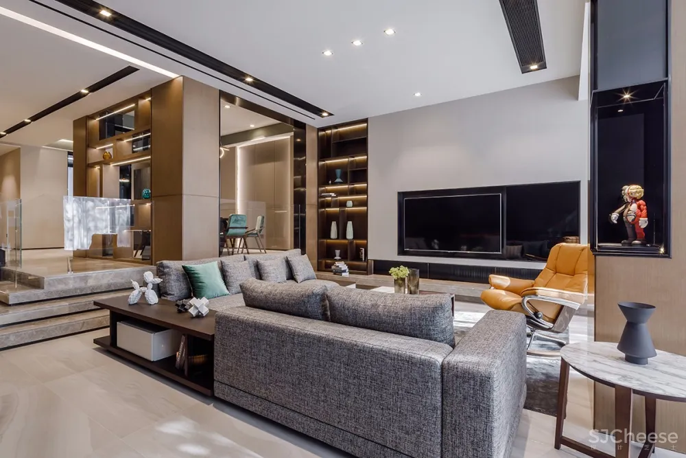 光影·Blues——350㎡南京颐和南园联排别墅