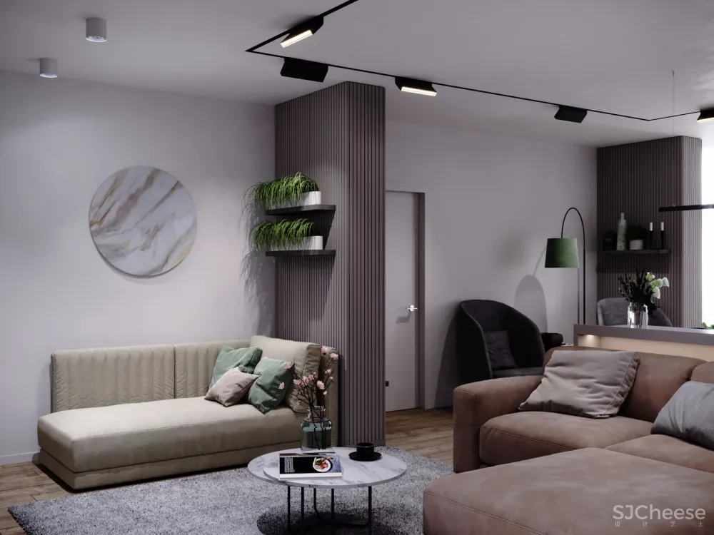 俄罗斯现代暖调住宅设计 | Maksim Demchenko