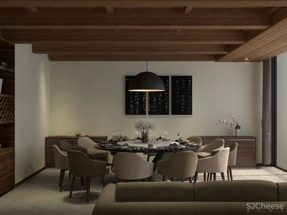 新中式茶居会所设计 叶平设计作品