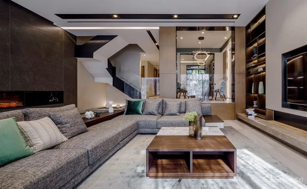 光影·Blues——350㎡南京颐和南园联排别墅