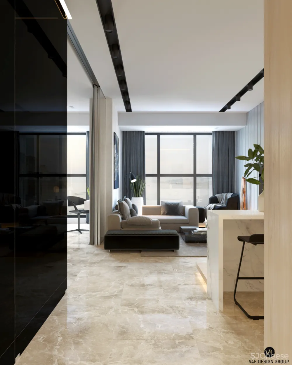 秘密立方体，57m²巴统简约公寓 | Eugene Varkovich