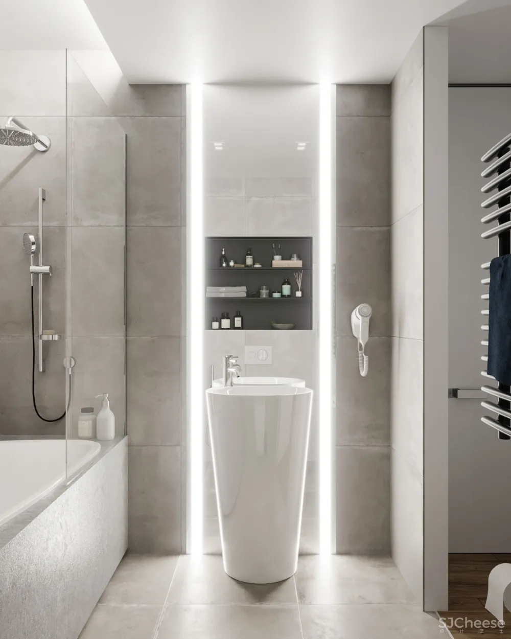 “灰度”简约风格公寓 Vizline Studio