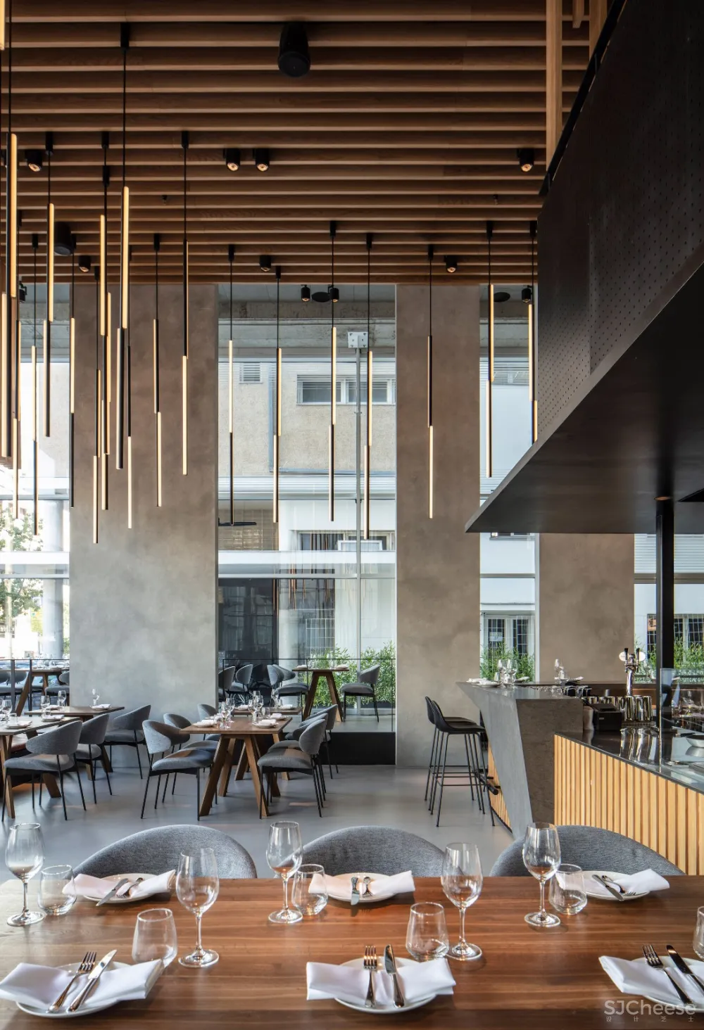 首发 | Kimmel Eshkolot Architects :木材划分的 Tel Aviv L28 餐厅 首