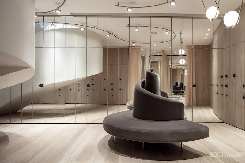 baranowitz & goldberg为特拉维夫的婚纱精品店打造了柔和的曲线 首