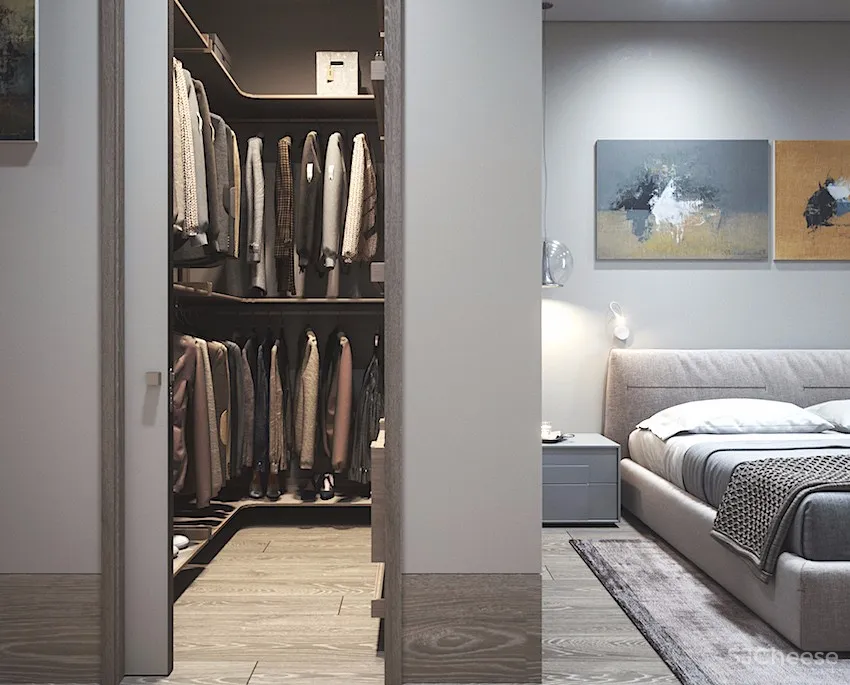 粗犷木纹感厨房！乌克兰82.5㎡木质系双人公寓 | CONCEPTVISION