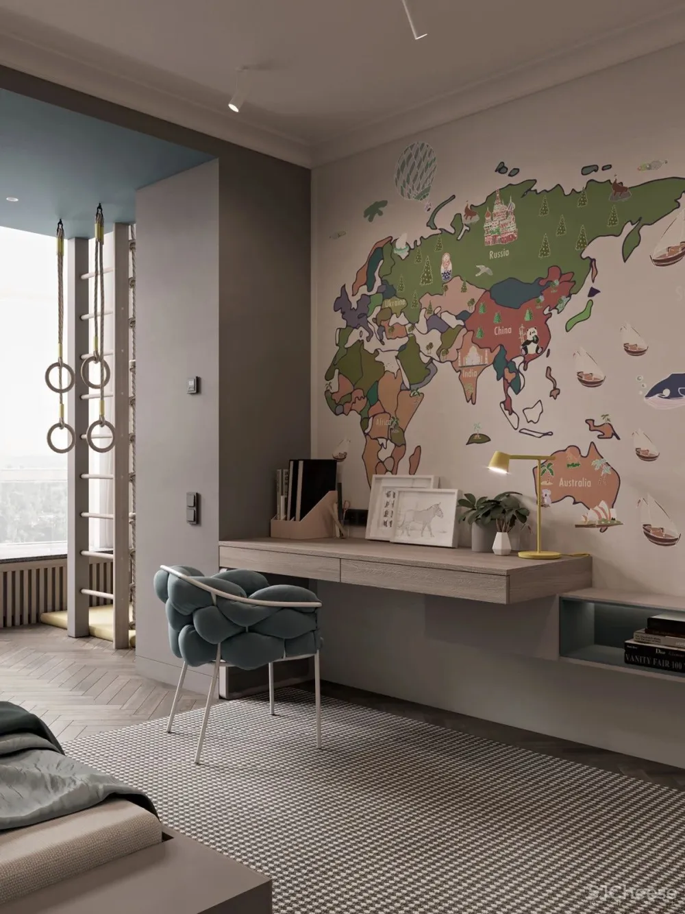 130 ㎡ 的四口之家，感受去繁化简之美！ 首