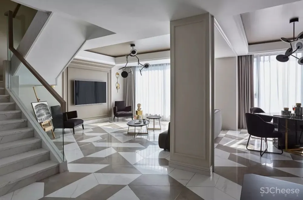 【叶永志新作】360㎡ 现代轻奢文艺家装设计方案 首