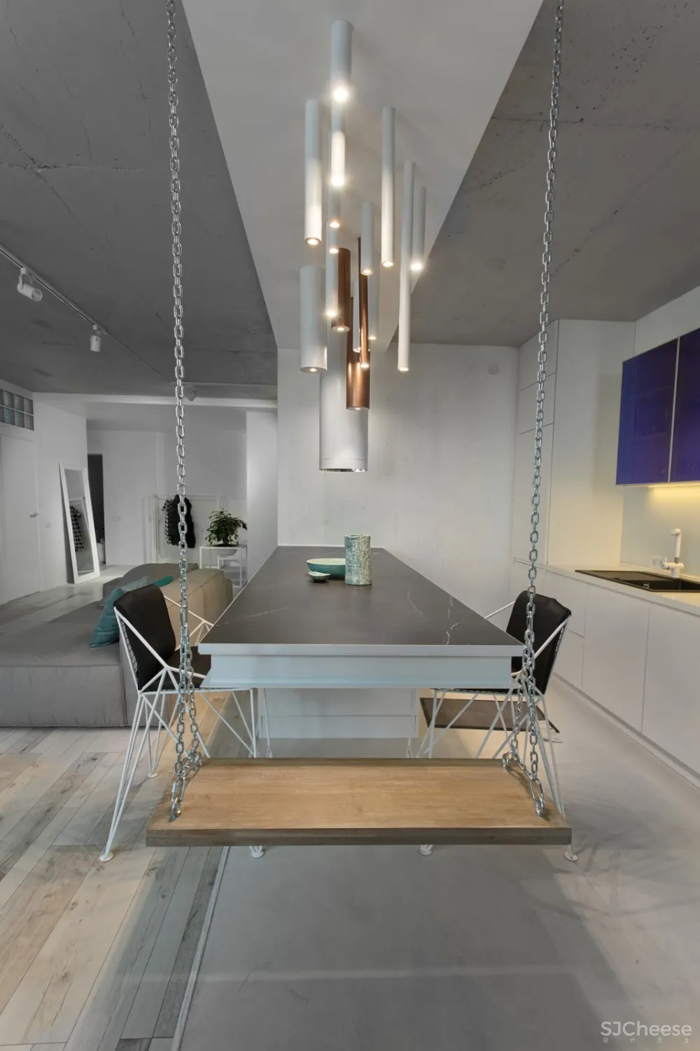 首发 | Lauri Brothers：为年轻女孩设计的基辅粉色霓虹灯公寓 首