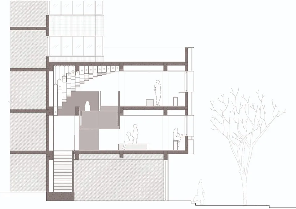 “The Arcade”办公空间,上海 / Atelier Zerebecky