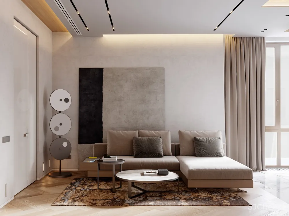 “柔色” 圣彼得堡120m²现代公寓 DE-DE Studio