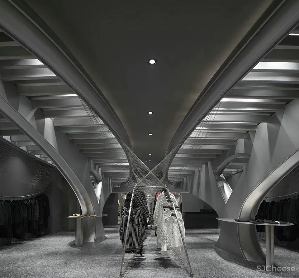 高级灰打造的商业空间,震撼灵魂的美