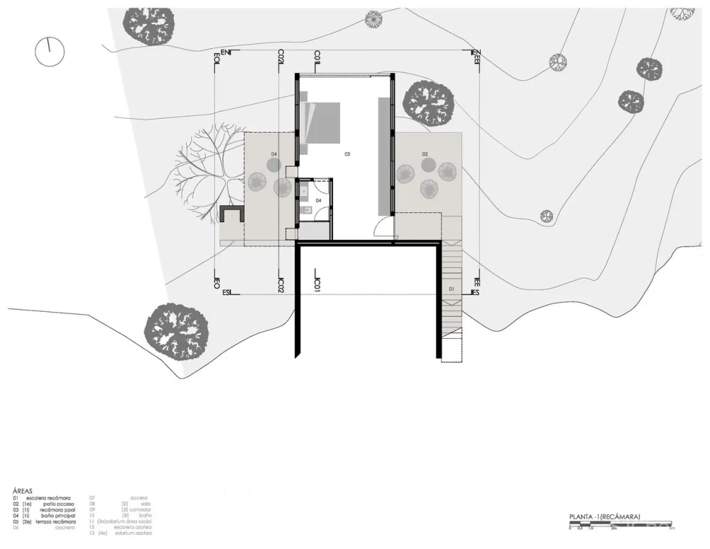 214E小屋,面向林间的观景台 / P+0 Architecture + David 首