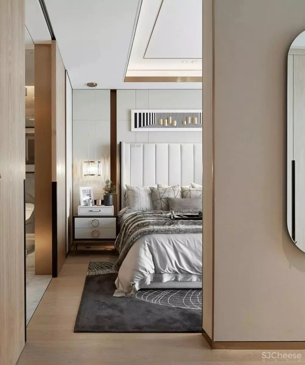 【HBA&世尊软装】现代风高端青岛万科翡翠长江样板间设计 首