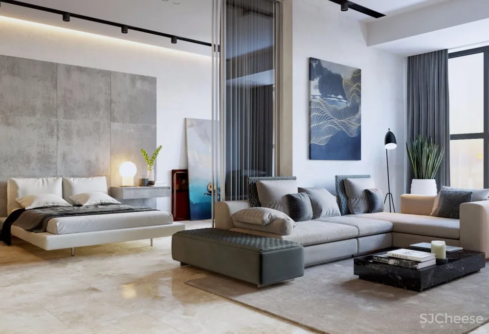 秘密立方体，57m²巴统简约公寓 | Eugene Varkovich