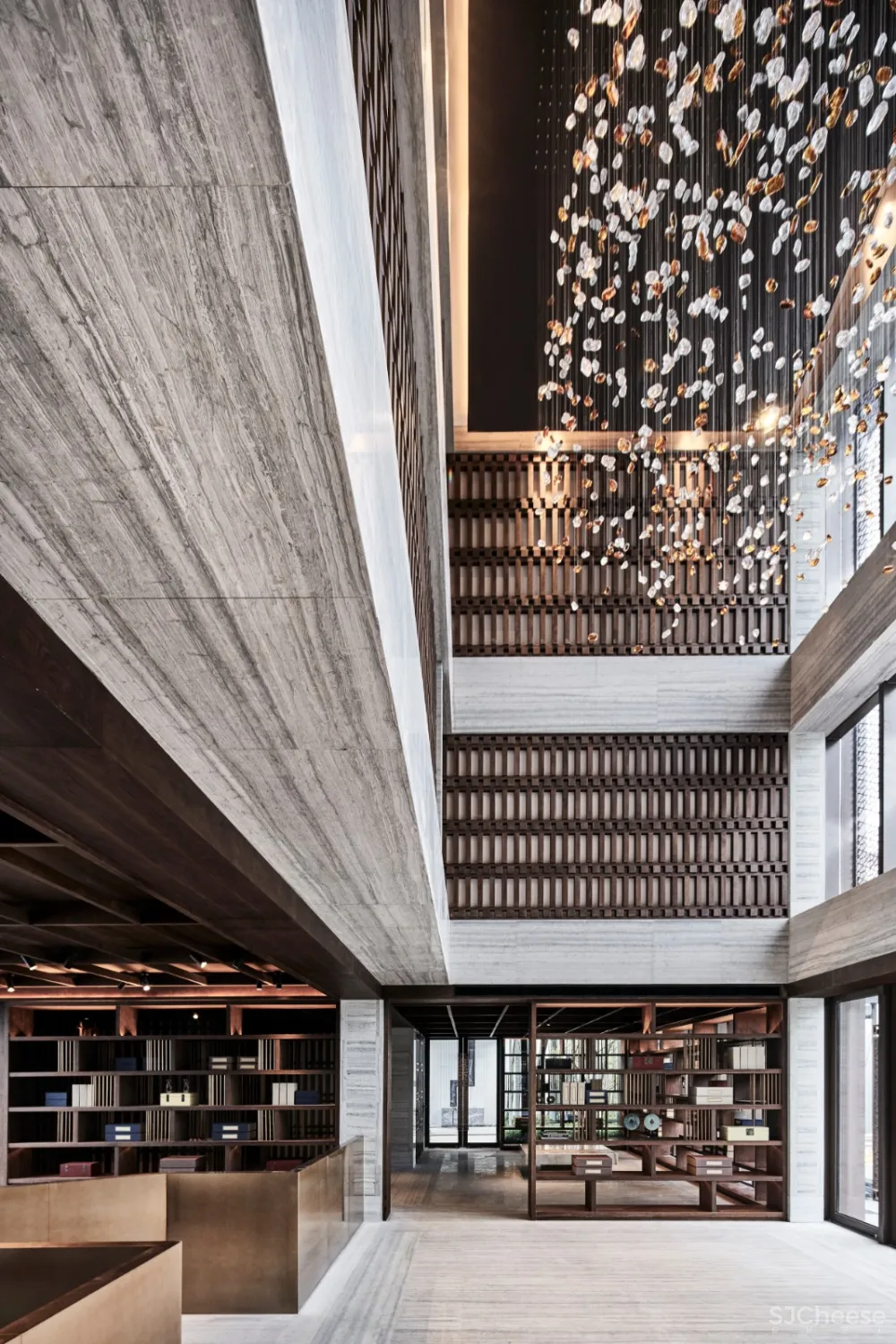 竹窗闻水月浮动｜涞澳新作 苏州世茂铜雀台售楼处 首