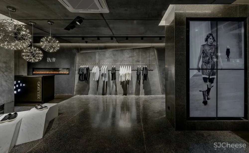 高级灰打造的商业空间,震撼灵魂的美