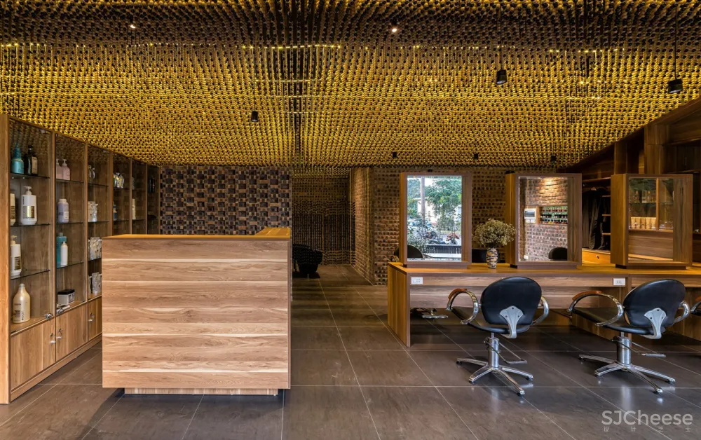 木珠串联的攀缘植物园，越南Mành Mành沙龙 H-P Architects