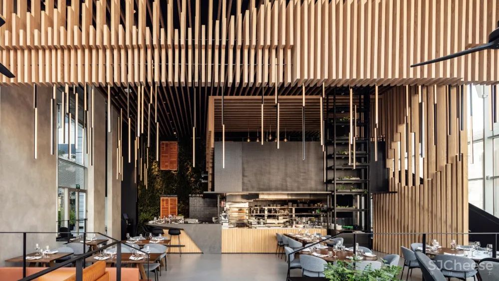 首发 | Kimmel Eshkolot Architects :木材划分的 Tel Aviv L28 餐厅 首