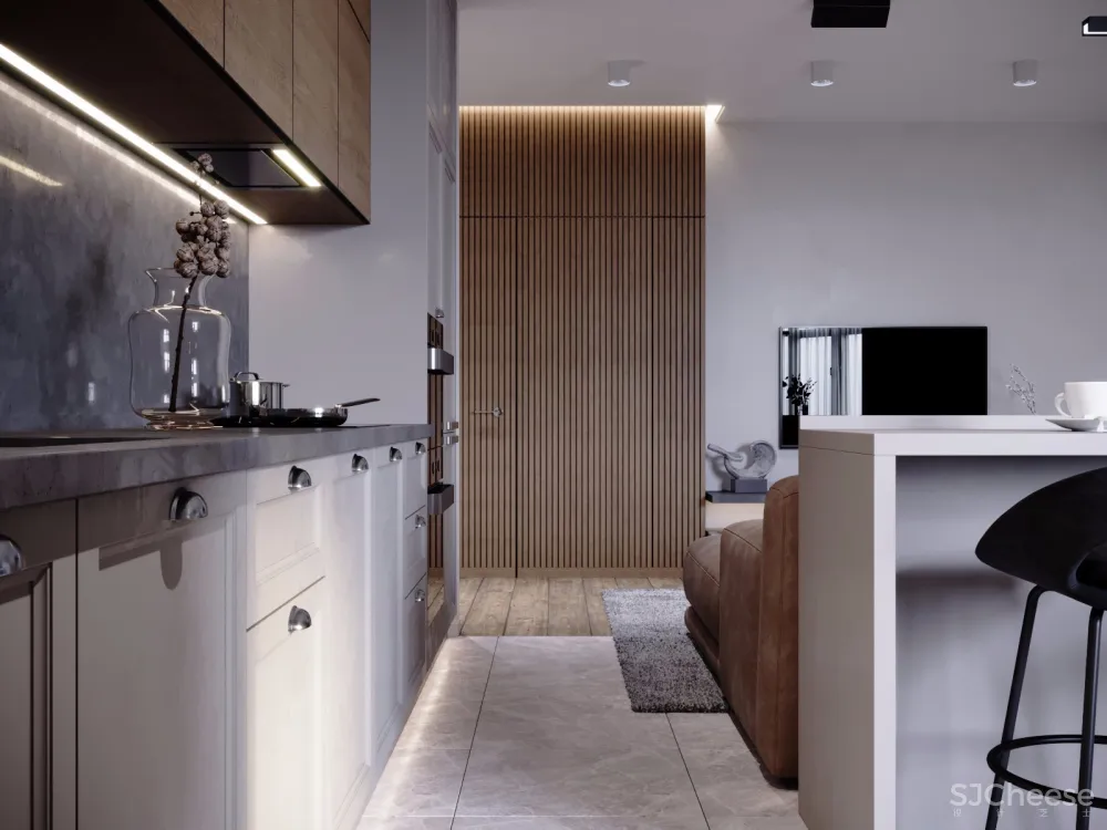 俄罗斯现代暖调住宅设计 | Maksim Demchenko