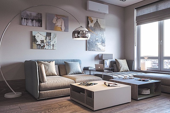 粗犷木纹感厨房！乌克兰82.5㎡木质系双人公寓 | CONCEPTVISION