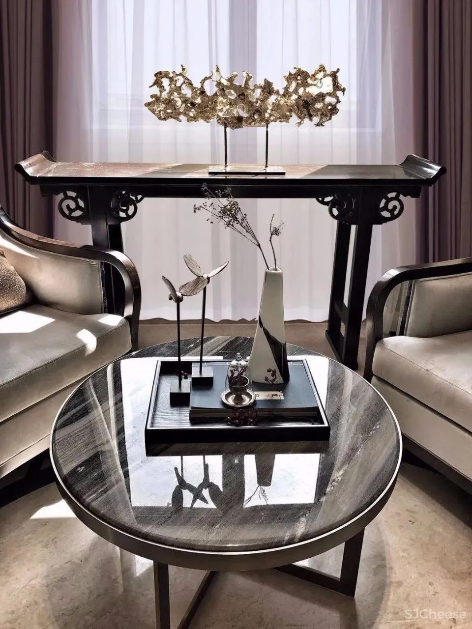 中西圆融，和合相生 | 汕头龙光碧海阳光V1别墅样板间